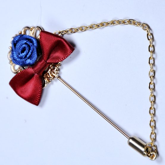 Bow & Flower Style Lapel Pin