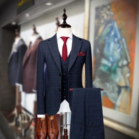 Customize Midnight Blue 3 Piece Suit