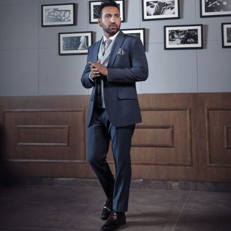 Bluish Grey 3 Piece Suit