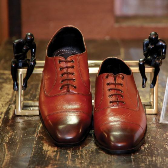 Brown Lace Up Derby Shoes