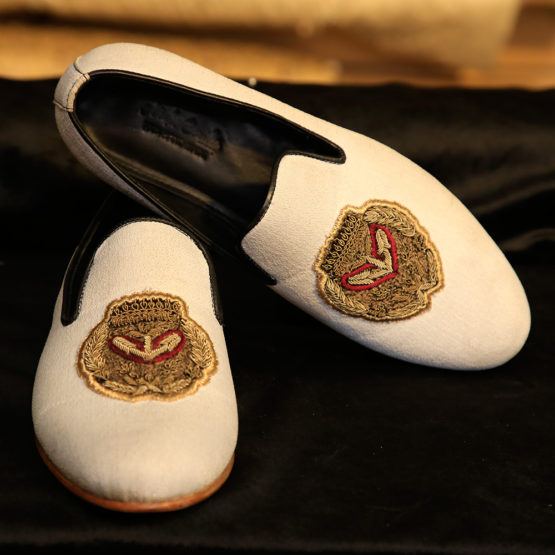 White Loafers Crest