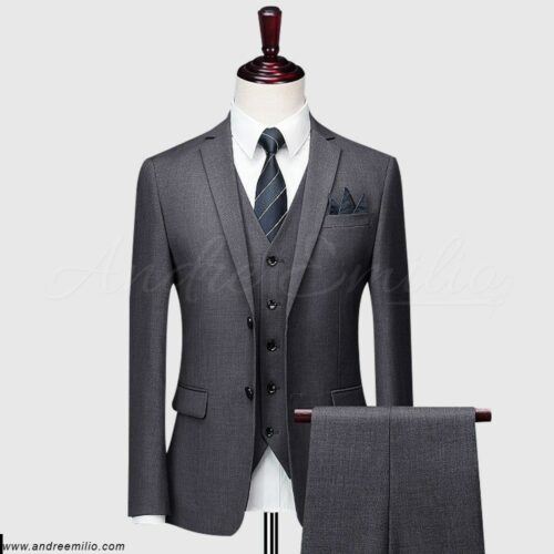 Charcoal Grey 3 Piece Suit 1
