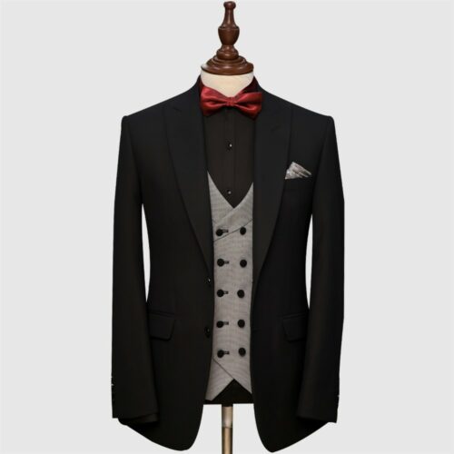 Black and Gray 3 Piece Suit