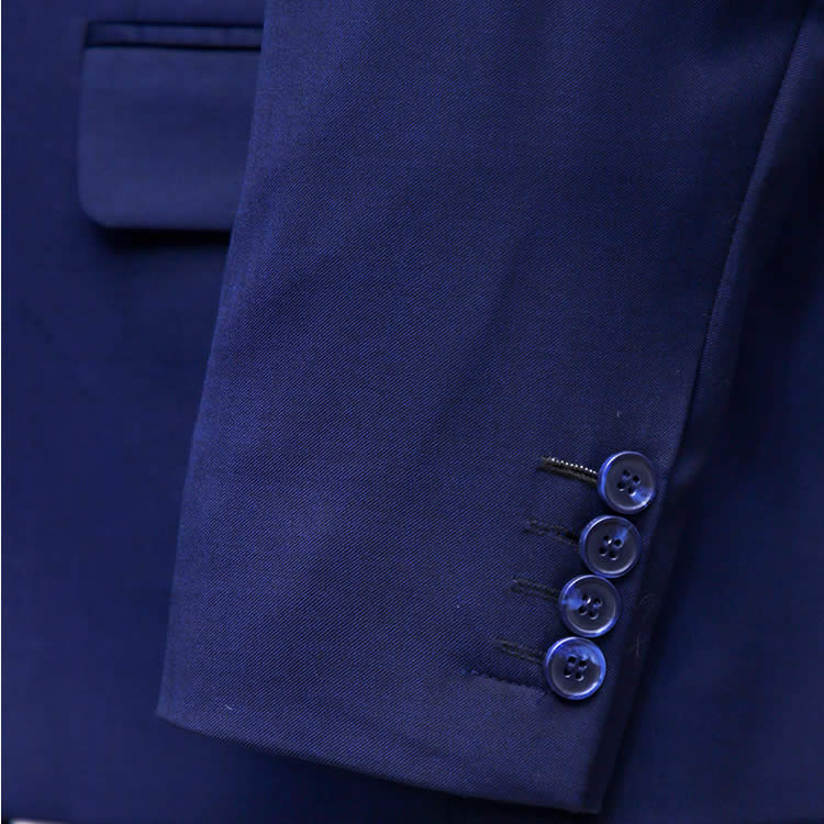 Classic Navy Blue Suit Sleeves