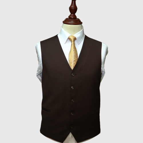 Dark Brown 3 Piece Suit Vest