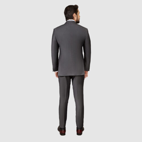 Men Dark Gray 3 Piece Suit Pant
