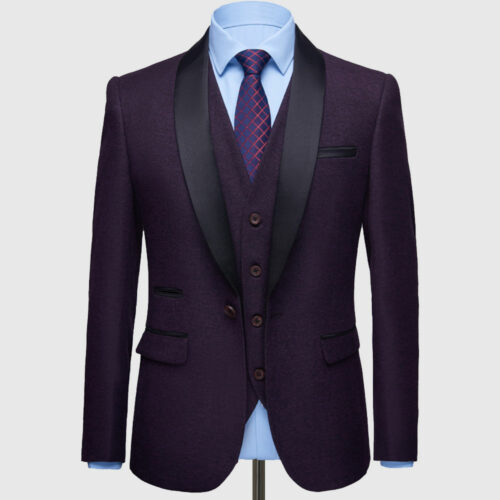 Plum Purple Tuxedo Suit (1)