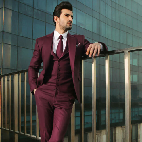 Maroon Color Suit For Wedding