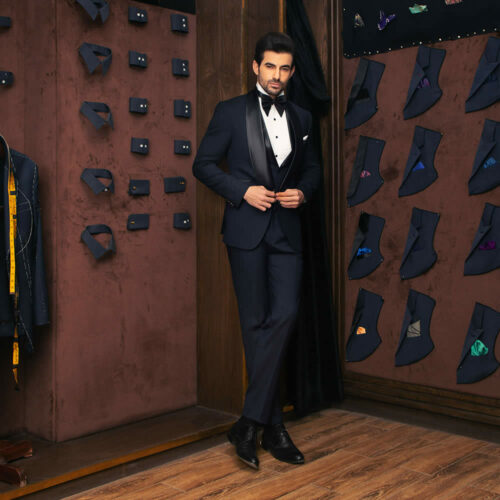 Custom Blue Tuxedo Suit