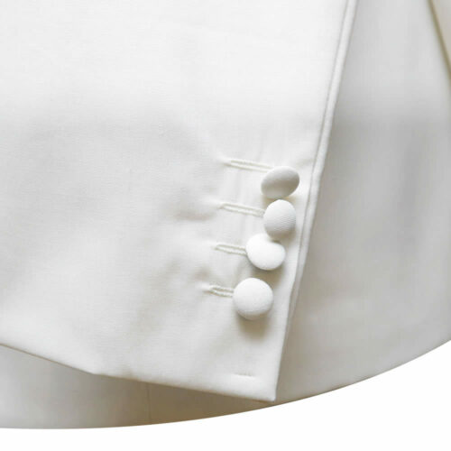 White Dinner Jacket Sleeeve Buttons