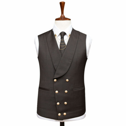 Dark Brown Suit Vest