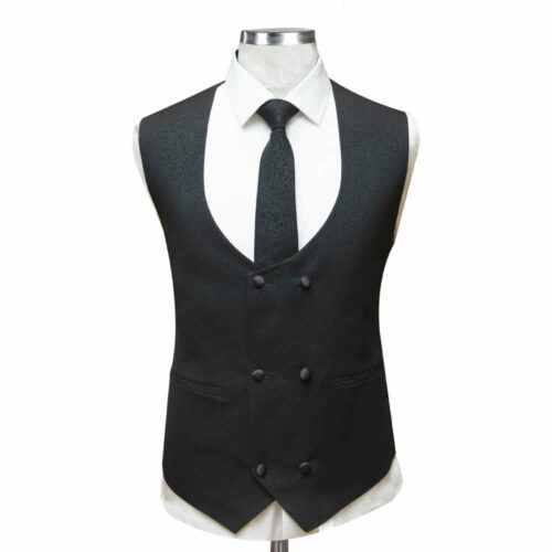 textured-black-waistcoat-for-men