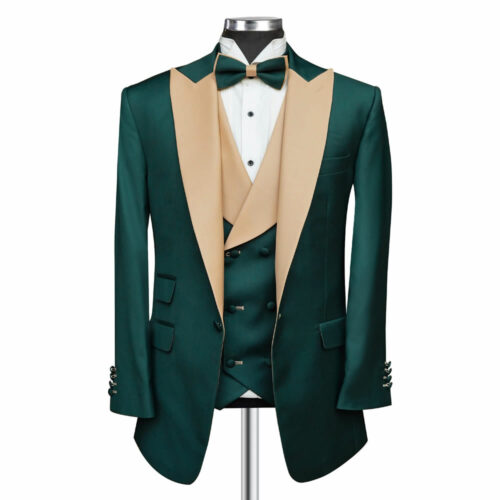 Green And Beige Tuxedo