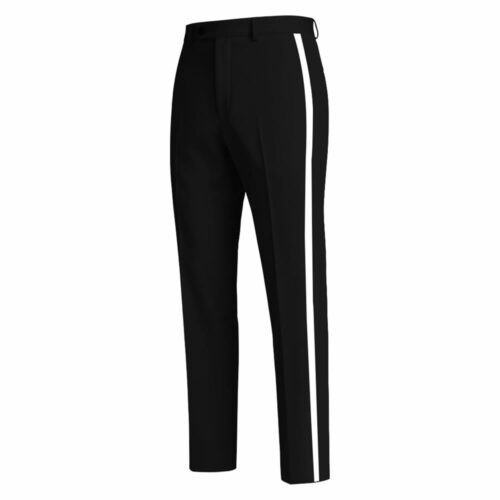 Black Tuxedo Pant With White Strip