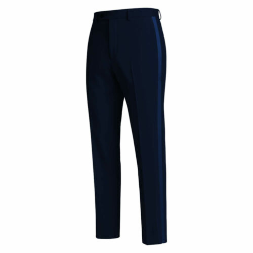 Blue Tuxedo With Dark Navy Blue Stripe