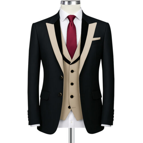 Custom Black And Cream Tuxedo