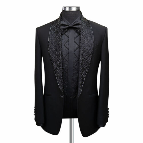 Black Stone Embroidery Tuxedo