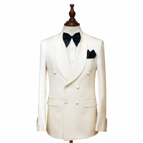 Custom Ivory Tuxedo Suit
