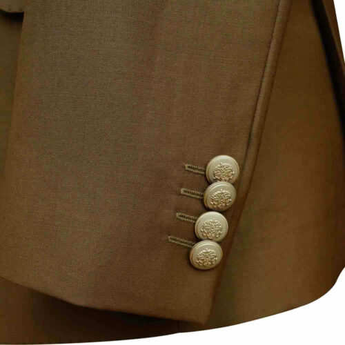 Pale Brown Jacket Sleeve With Golden Brass